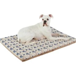 Frisco Micro Terry & Novelty Print Reversible Orthopedic Dog Crate Mat -Cat Dog Supply Store 255345 PT2. AC SS1800 V1616087643
