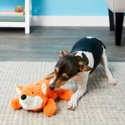 Frisco Monkey Plush Squeaky Dog Toy & Frisco Fox Plush Squeaky Dog Toy -Cat Dog Supply Store 255597 PT4. AC SS1800 V1602702976