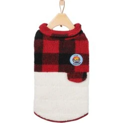 Frisco Mediumweight Red Plaid Insulated Dog & Cat Sherpa Coat -Cat Dog Supply Store 268320 PT4. AC SS1800 V1628741540
