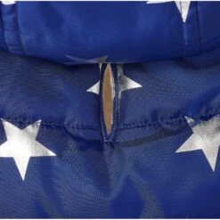 Frisco Mediumweight Metallic Star Print Insulated Dog & Cat Parka, Navy -Cat Dog Supply Store 268413 PT6. AC SS1800 V1628791601