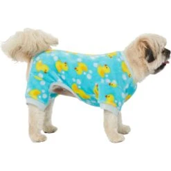 Frisco Dog & Cat Cozy Plush Fleece PJs, Rubber Ducky -Cat Dog Supply Store 268465 PT2. AC SS1800 V1637726847