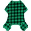 Frisco Dog & Cat Cozy Plush Fleece PJs, Green Plaid -Cat Dog Supply Store 268517 MAIN. AC SS1800 V1637725390