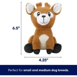 Frisco Camping Deer Plush Squeaky Dog Toy -Cat Dog Supply Store 270997 PT1. AC SS1800 V1686579634