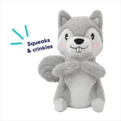 Frisco Camping Squirrel Plush Squeaky Dog Toy -Cat Dog Supply Store 271001 PT2. AC SS1800 V1686579152