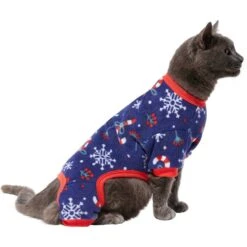 Frisco Snowy Nights Dog & Cat Cozy Polar Fleece PJs -Cat Dog Supply Store 276448 PT2. AC SS1800 V1637683010