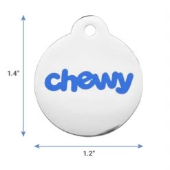 Frisco Chewy Stainless Steel Personalized Dog & Cat ID Tag With Enamel Infill, Round -Cat Dog Supply Store 281947 PT1. AC SS1800 V1623338864