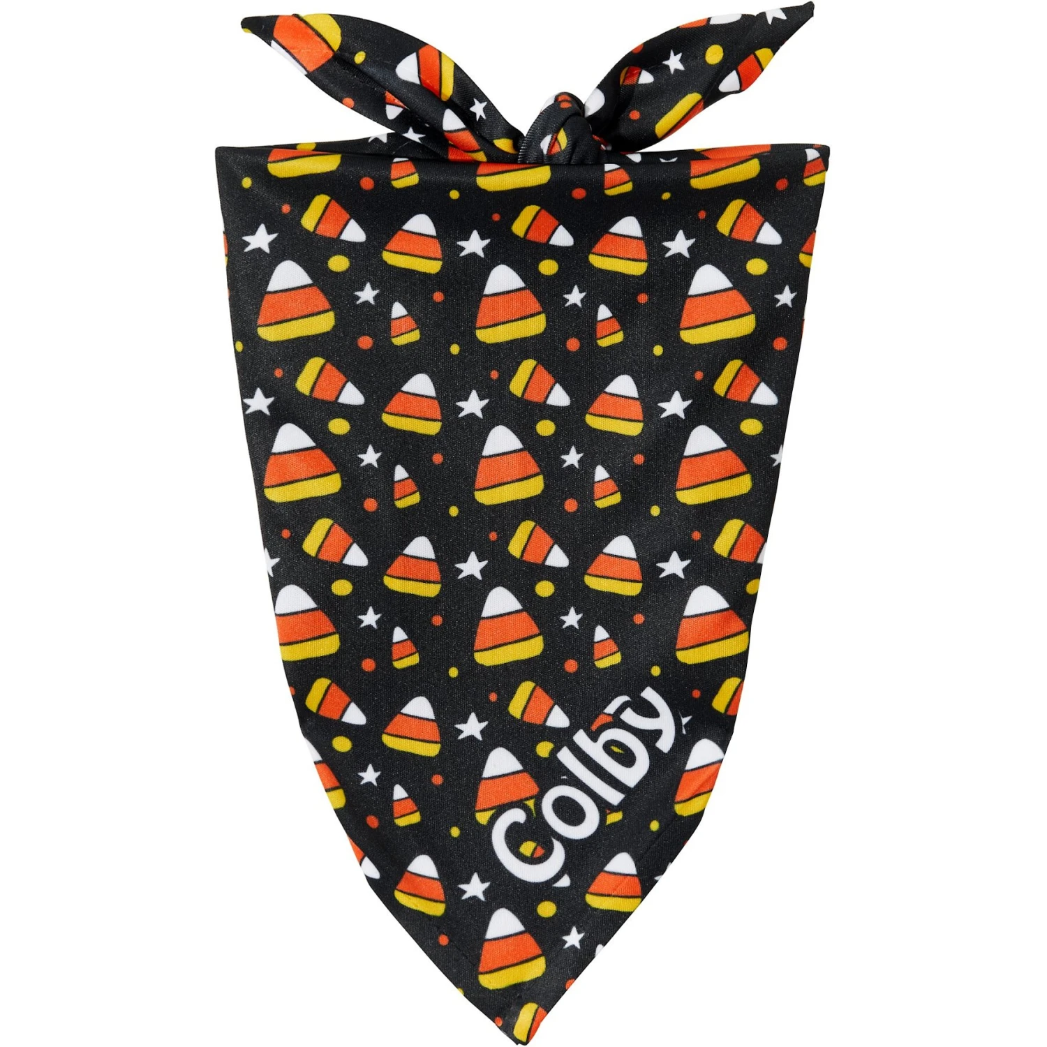 Frisco Candy Corn Personalized Dog & Cat Bandana 3 Frisco Candy Corn Personalized Dog & Cat Bandana