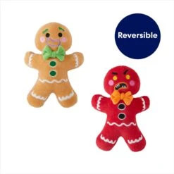 Frisco Holiday Naughty Or Nice Gingerbread Man Reversible Plush Squeaky Dog Toy 10 Frisco Holiday Naughty Or Nice Gingerbread Man Reversible Plush Squeaky Dog Toy -Cat Dog Supply Store 287217 PT2. AC SS1800 V1695045721
