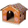 Frisco Holiday Gingerbread House Cardboard Cat House Cat Toy 1 Frisco Holiday Gingerbread House Cardboard Cat House Cat Toy -Cat Dog Supply Store 287289 MAIN. AC SS1800 V1694812849