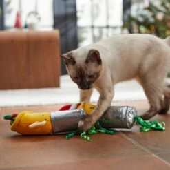 Frisco Holiday Elf Burrito Plush Cat Toy With Catnip, 2 Count -Cat Dog Supply Store 287375 PT3. AC SS1800 V1632776330