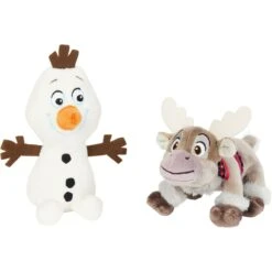 Disney Frozen's Olaf & Sven Plush Cat Toy With Catnip, 2 Count