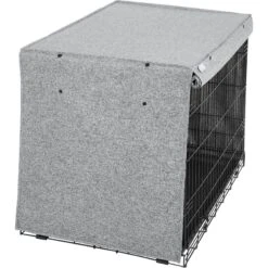 Frisco Faux Linen Dog Crate Cover -Cat Dog Supply Store 289630 PT3. AC SS1800 V1644248867