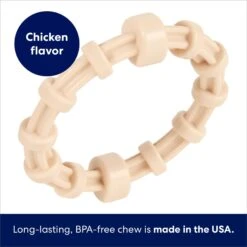 Frisco Ring Tough Nylon Chew Dog Toy, Chicken Flavor -Cat Dog Supply Store 290533 PT2. AC SS1800 V1695760929