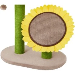 Frisco Sunflower Cat Scratching Post, Two Post With Lounger -Cat Dog Supply Store 296688 PT2. AC SS1800 V1632856031