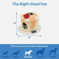 Frisco Brunch Pancake Hide & Seek Puzzle Plush Squeaky Dog Toy -Cat Dog Supply Store 297266 PT1. AC SS1800 V1643916383