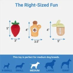 Frisco Brunch Pancake Hide & Seek Puzzle Plush Squeaky Dog Toy -Cat Dog Supply Store 297266 PT2. AC SS1800 V1643916712