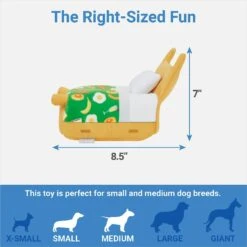 Frisco Brunch Breakfast In Bed Hide & Seek Puzzle Plush Squeaky Dog Toy -Cat Dog Supply Store 297282 PT1. AC SS1800 V1643916404