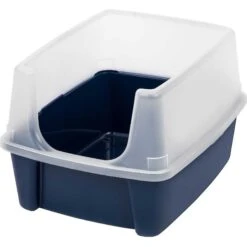 Frisco Plastic Litter Scooper With Caddy & IRIS USA Open Top Litter Box With Scatter Shield -Cat Dog Supply Store 298166 PT3. AC SS1800 V1623201749