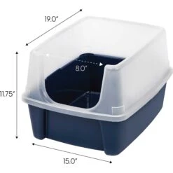 Frisco Plastic Litter Scooper With Caddy & IRIS USA Open Top Litter Box With Scatter Shield -Cat Dog Supply Store 298166 PT5. AC SS1800 V1623196667