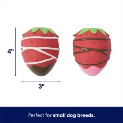 Frisco Valentine Chocolate Covered Strawberries Latex Squeaky Dog Toy 7 Frisco Valentine Chocolate Covered Strawberries Latex Squeaky Dog Toy -Cat Dog Supply Store 298923 PT1. AC SS1800 V1701365172