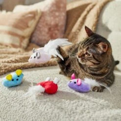 Frisco Valentine Heart Mice Plush Cat Toy With Catnip -Cat Dog Supply Store 298954 PT3. AC SS1800 V1701364814