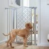 Frisco Metal Geometric Pattern Extra Tall Auto-close Dog Gate -Cat Dog Supply Store 299514 MAIN. AC SS1800 V1627305390