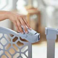 Frisco Metal Geometric Pattern Extra Tall Auto-close Dog Gate -Cat Dog Supply Store 299514 PT4. AC SS1800 V1627306640