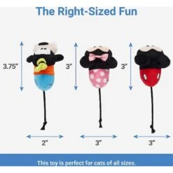 Disney Mickey & Friends Plush Mice Cat Toy With Catnip, 3 Count & Disney Mickey Mouse Plush Kicker Cat Toy With Catnip -Cat Dog Supply Store 302344 PT2. AC SS1800 V1623035244