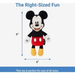 Disney Mickey & Friends Plush Mice Cat Toy With Catnip, 3 Count & Disney Mickey Mouse Plush Kicker Cat Toy With Catnip -Cat Dog Supply Store 302344 PT5. AC SS1800 V1623078769