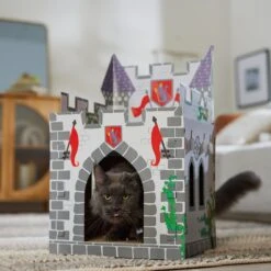 Frisco Castle Cardboard Cat House, 2-Story -Cat Dog Supply Store 308822 PT4. AC SS1800 V1688677261