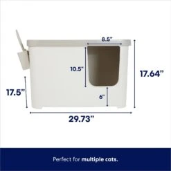 Frisco Multi-Function Covered Cat Litter Box, Jumbo -Cat Dog Supply Store 309855 PT1. AC SS1800 V1703194406
