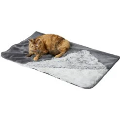 Frisco Sofa Pet Bed With Removable Cover & Frisco Eyelash Cat & Dog Blanket -Cat Dog Supply Store 319504 PT5. AC SS1800 V1630619791