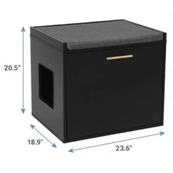 Frisco Drop Down Door Bench Cat Litter Box Cover -Cat Dog Supply Store 322629 PT2. AC SS1800 V1653488860