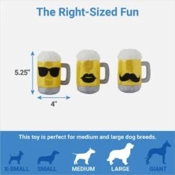Frisco Beer & Keg Plush Squeaky Dog Toy, 4 Count 7 Frisco Beer & Keg Plush Squeaky Dog Toy, 4 Count -Cat Dog Supply Store 327047 PT1. AC SS1800 V1648563985
