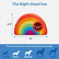 Frisco Pride Rainbow Hide & Seek Puzzle Plush Squeaky Dog Toy -Cat Dog Supply Store 331673 PT1. AC SS1800 V1649784998