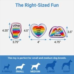 Frisco Pride Rainbow Hide & Seek Puzzle Plush Squeaky Dog Toy -Cat Dog Supply Store 331673 PT2. AC SS1800 V1649785282