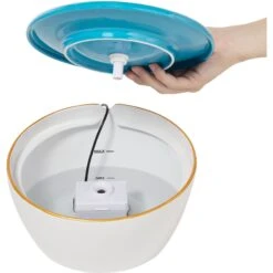 Frisco Ceramic Clouds Dog & Cat Fountain -Cat Dog Supply Store 355803 PT3. AC SS1800 V1666109478