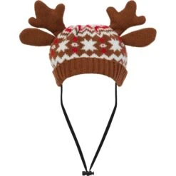 Frisco Antler Fair Isle Dog & Cat Hat -Cat Dog Supply Store 358313 PT3. AC SS1800 V1660764824