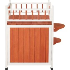 Frisco Outdoor Wooden Cat House With Elevated Balcony Steps -Cat Dog Supply Store 360998 PT2. AC SS1800 V1657828189