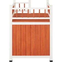 Frisco Outdoor Wooden Cat House With Elevated Balcony Steps -Cat Dog Supply Store 360998 PT3. AC SS1800 V1657828422