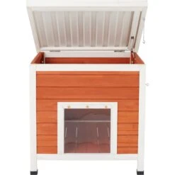 Frisco Outdoor Wooden Cat House With Retractable Roof -Cat Dog Supply Store 361008 PT4. AC SS1800 V1658150709