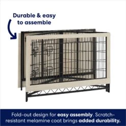 Frisco Easy Set-Up Wood Furniture Style Dog Crates 14 Frisco Easy Set-Up Wood Furniture Style Dog Crates -Cat Dog Supply Store 363840 PT3. AC SS1800 V1685459481