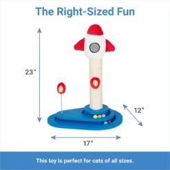 Frisco Rocket Ship 23" Sisal Cat Scratching Post With Play Base -Cat Dog Supply Store 371365 PT1. AC SS1800 V1664553661