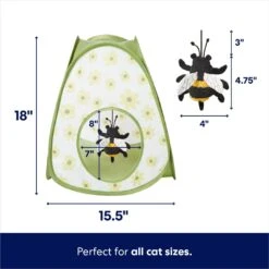 Frisco Spring Daisy Pop-Up Tent Cat Toy With Catnip -Cat Dog Supply Store 541574 PT1. AC SS1800 V1700162969