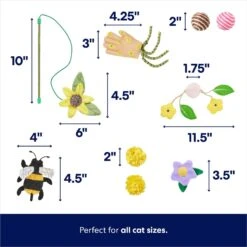 Frisco Spring Plush, Teaser, Ball & Tunnel Variety Pack Cat Toy With Catnip, 10 Count -Cat Dog Supply Store 541590 PT2. AC SS1800 V1672936931