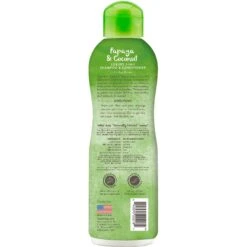 TropiClean Luxury 2 In 1 Papaya & Coconut Pet Shampoo & Conditioner & Frisco Cat & Dog Bristle Brush -Cat Dog Supply Store 575094 PT2. AC SS1800 V1657660395