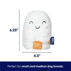 Frisco Halloween Trick Or Treat Ghost Plush Squeaky Dog Toy -Cat Dog Supply Store 667974 PT1. AC SS1800 V1689277405