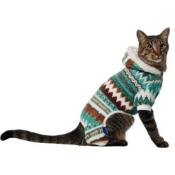 Frisco Fairisle Cozy Plush Fleece Dog & Cat PJs, Green -Cat Dog Supply Store 719054 PT2. AC SS1800 V1692193162