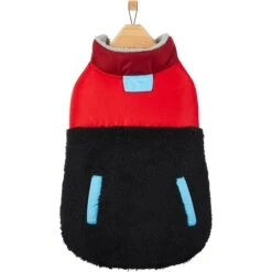 Frisco Medium Weight Retro Colorblock Mixed Media Dog & Cat Coat -Cat Dog Supply Store 719462 PT3. AC SS1800 V1692978911