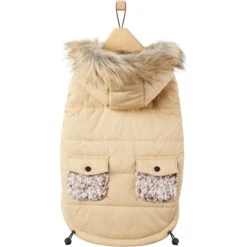 Frisco Heavy Weight Matte Quilted Dog & Cat Parka With Cozy Fleece Lining -Cat Dog Supply Store 719654 PT3. AC SS1800 V1692978908